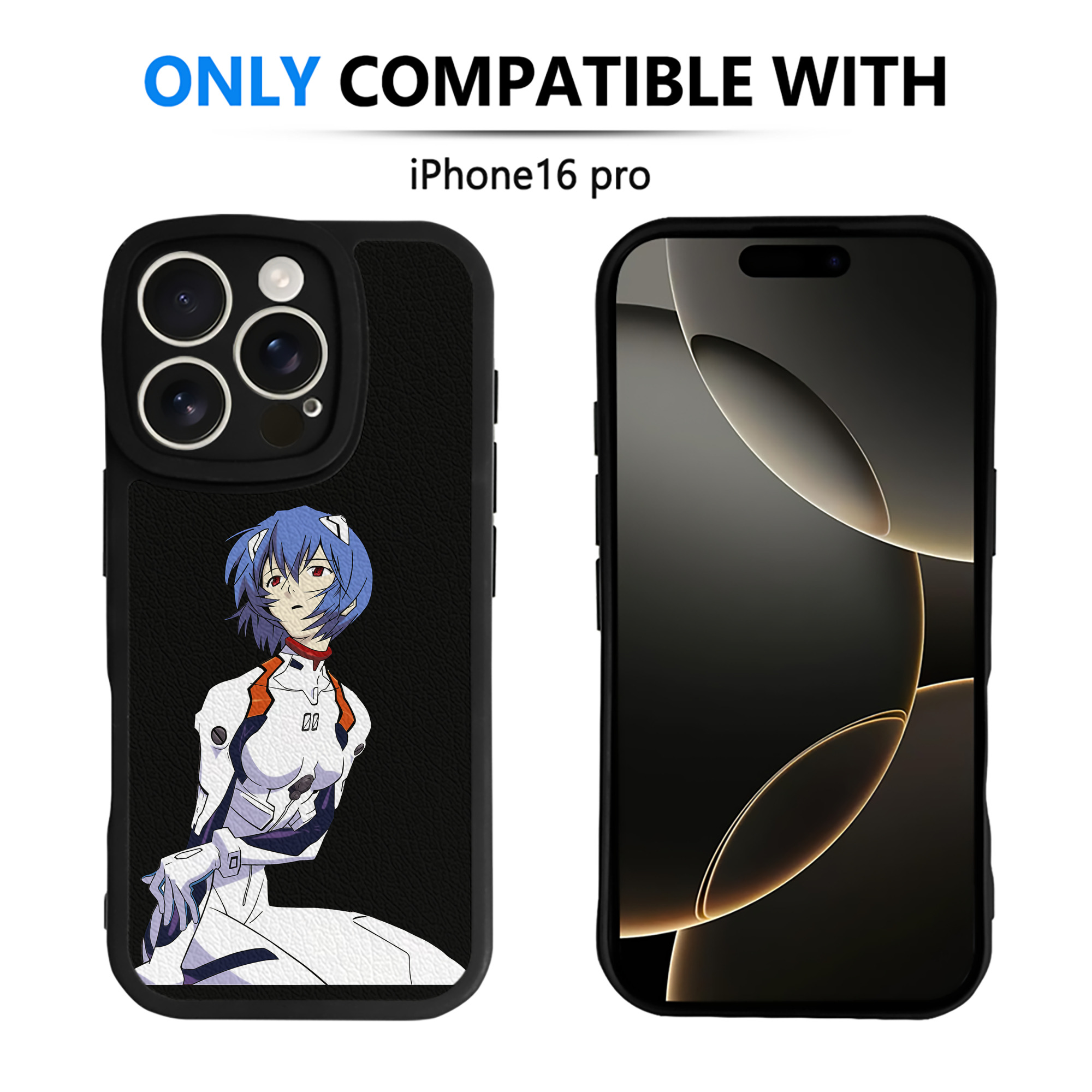 （画像用） EVA 新世紀エヴァンゲリオン 【iPhone 16シリーズ対応】シリコンスマホケース（レザー調） 材質：シリコン